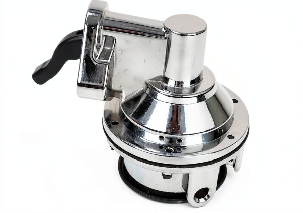 Wangtney Fuel Pump Chrome Aluminum Mechanical-3