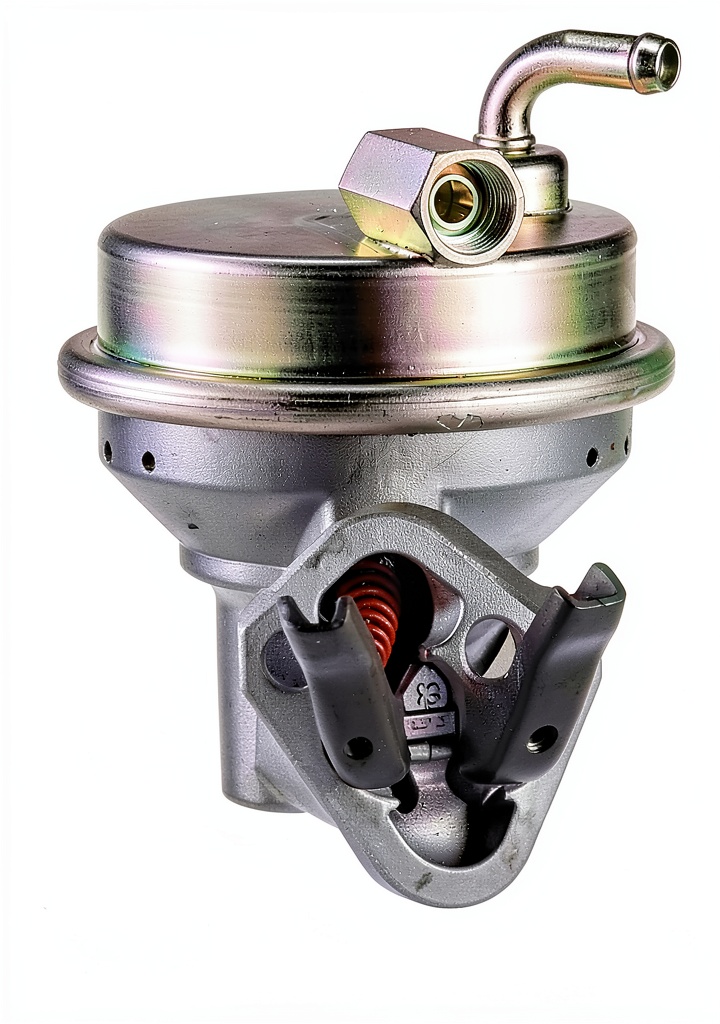 Installing Carter Mechanical Fuel Pump for Chevrolet Blazer on a garage workbench