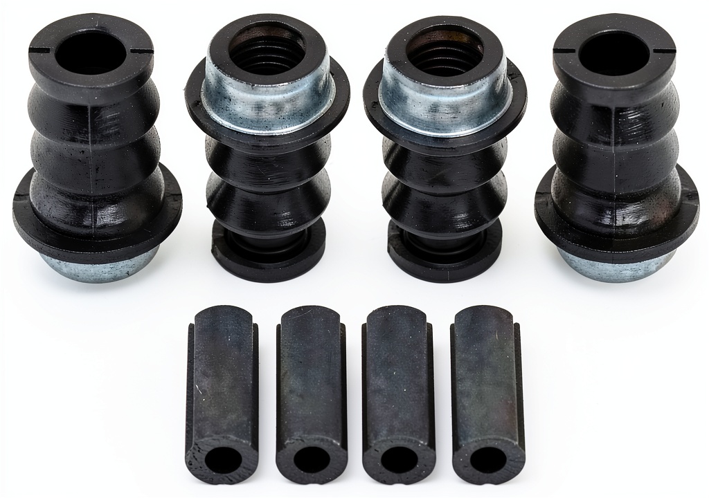 Raybestos brake caliper bushing kit installed on a vehicle brake assembly