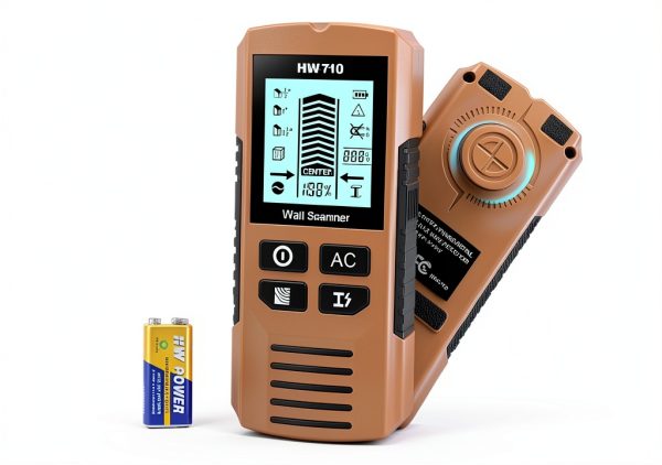 Stud Finder Deller 5-in-1 Wall Scanner with LCD, Metal & AC Detection-0