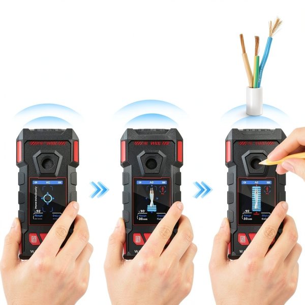 Stud Finder GOTMEET NF-5105 Rechargeable Wall Scanner with HD LCD-3