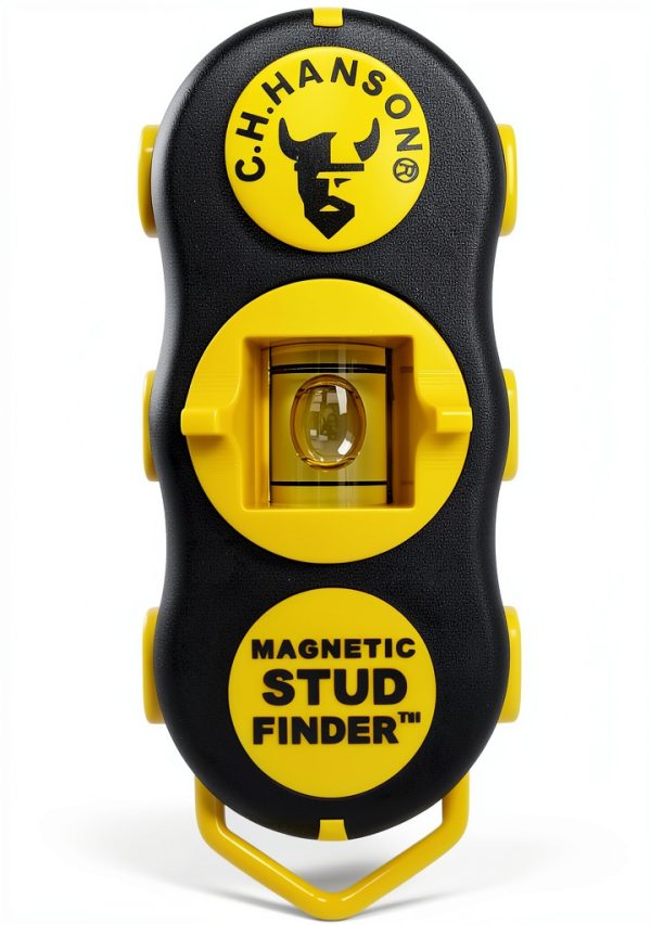 Magnetic Stud Finder CH Hanson 03040 Yellow Plastic Classic Design-0