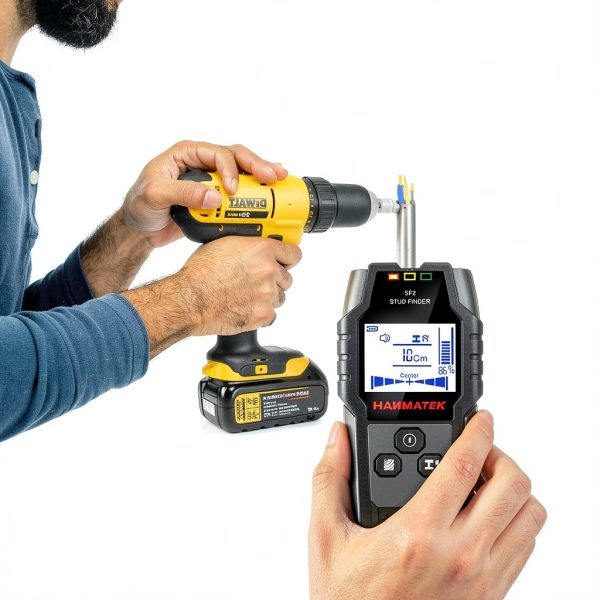 HANMATEK Stud Finder Wall Scanner Detector with Pro Smart Sensor,Audio Alarm and HD LCD Display,5 in 1 Upgrade Wood Exact Mode Stud Finder Tool for The Center Edge of Metal,Studs,AC Wire,Pipe-4